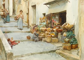 Ein Gemüseladen in Italien
